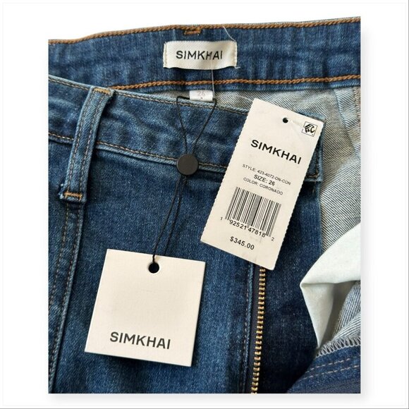 Simkhai Blue Damen Farbe Denim Cotton Jeans, Size 26, New with tag - Picture 6 of 16